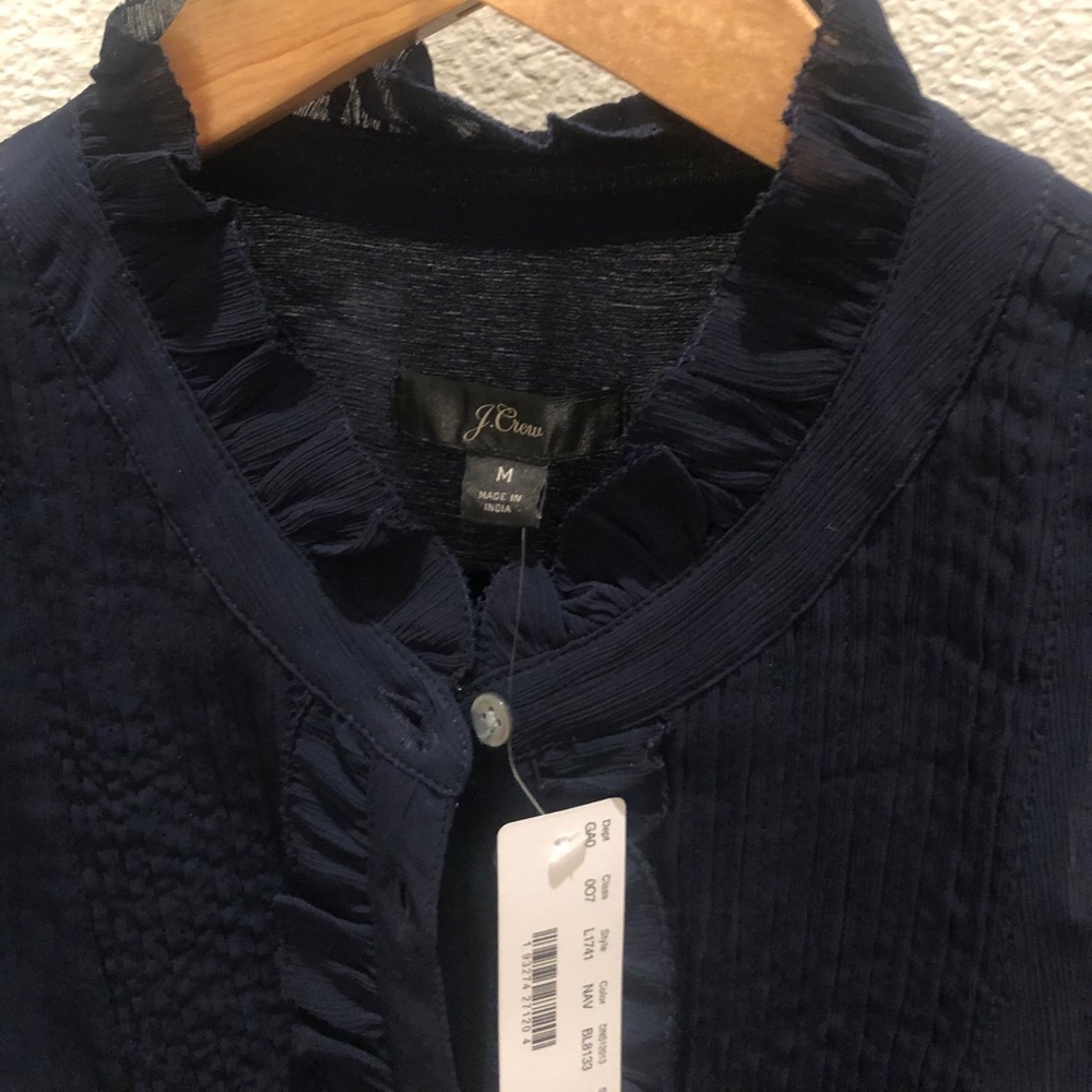 J.Crew button down long sleeve blouse+ cami